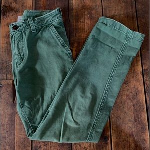 Boys pine green straight leg pants